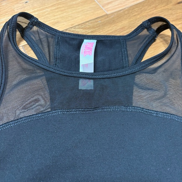 VS Pink Black Racerback Sports Bra Size Small - Picture 3 of 7